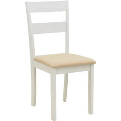 Καρέκλα Dallan pakoworld rubberwood λευκό 40x47.5x89εκ. κωδ. 0060-091-000022