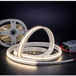 VenCore 6174-50022 - Ledstrip Cob 12W IP68 DW - Ταινία LED Τύπου COB - 5 Μέτρα (1 Roll) - 12 Watt 24 Volt - 320 LED ανά Μέτρο - 1280 Lumens ανά Μέτρο - Στεγανή IP68 - Φυσικό Λευκό 4500K