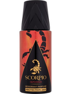 Scorpio Inferno Ανδρικό Αποσμητικό Spray 24h Χωρίς Αλουμίνιο 150ml