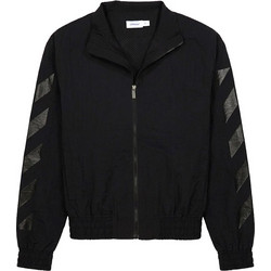 GLOSSY ARROW RELAXED ZIP SWEATSHIRT MEN OFF-WHITE