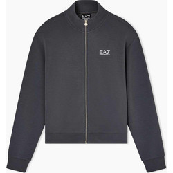 EA7 Emporio Armani TRAIN LOGO SERIES STUDS W T-TOP FZ Γυναικεία Ζακέτα Grey