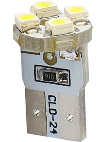 T10 W5W 12V W2,1x9,5d LED 4xSMD3528 ΛΕΥΚΟ (ΚΑΡΦΩΤΟ ΑΚΑΛΥΚΟ) 1ΤΕΜ. M-TECH