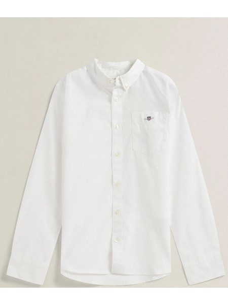 GANT ΥΠΟΚΑΜΙΣΟ ΜΜ SHIELD POPLIN SHIRT 3G813300052-110 White