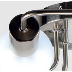 Home Lighting Shevy Μοντέρνα Μεταλλική Πλαφονιέρα Οροφής με Ντουί E27 σε Ασημί χρώμα 54cmΚωδικός: 77-8088