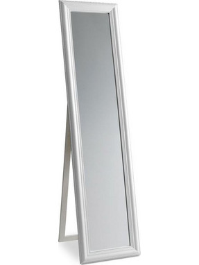 Liberta Καθρέπτης Δαπέδου Ξύλινος Maribo Glossy Λευκός 51x4.5x171cm
