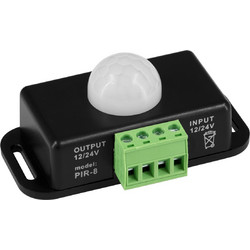 GLOBOSTAR(R) SENSORE 70743 Ανιχνευτής PIR / Αισθητήρας Κίνησης 180 DC 12-24V 6A 144W Max IP20 - Μ7.6 x Π4.5 x Υ3.3cm