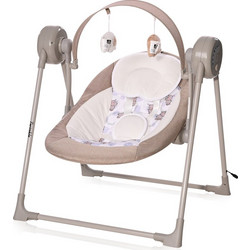 Lorelli Bertoni Twinkle Rhino Relax Μωρού Κούνια με Μουσική έως 9kg Μπεζ