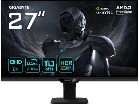 Gigabyte G27Q20T IPS HDR Gaming Monitor 27" 2560x1440 (QHD 2Κ) 200Hz 0.5ms