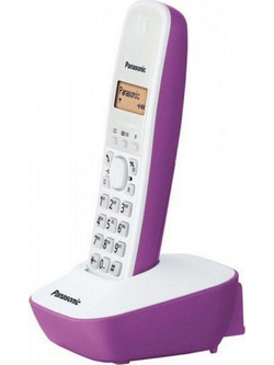 Panasonic KX-TG1611 Ασύρματο Τηλέφωνο Λευκό Μωβ