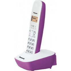 Panasonic KX-TG1611 Ασύρματο Τηλέφωνο Λευκό Μωβ