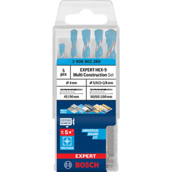 Bosch - Σετ Τρυπανιών Expert HEX-9 Multi Construction - Σετ 5 τεμαχίων (2608902289)