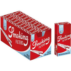 Φιλτράκια SMOKING Red Pre-Cut 5,7mm ultra slim 120 φίλτρα (Κουτί των 20) 8414775018405