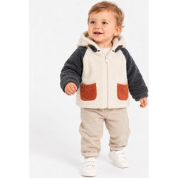 Ζακέτα με κουκούλα για μωρό unisex Boboli-244101-1111-Ecru