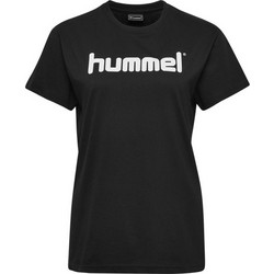 HUMMEL Stylish Fitted Tee With A Printed Front Logo 203518-2001, Μέγεθος S, Χρώμα ΜΑΥΡΟ