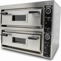 Ηλεκτρικός φούρνος πίτσας 8,4kW/380V με πυρότουβλο για 4+4 πίτσες Φ30 Vulcan-44 (Εξουσιοδοτημένο Service)