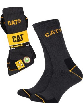Κάλτσες εργασίας & καθημερινής χρήσης Caterpillar Grey Work Σετ 3 ζευγαριών