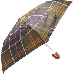 Barbour Unisex Ομπρέλα Tartan Mini Umbrella, Διαστάσεις 32 x 6 cm, Άνοιγμα 97 cm, σε Χρώμα Πολύχρωμο