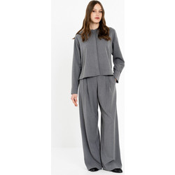 Philosophy Light T/R Pleated Γυναικείο Παντελόνι Γκρι AW26-TR44610