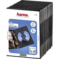 Θήκη DVD Hama Slim Jewel pack of 25, black 51182