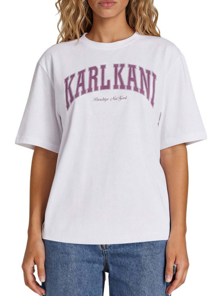 KARL KANI KK COLLEGE OVERSIZED T-SHIRT KW263-002-2-WHITE Λευκό