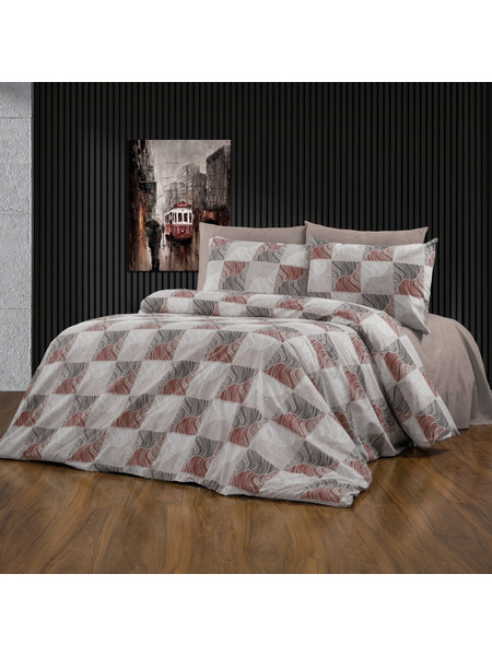 Dimcol Πάπλωμα Μονό 160x240 Κλεοπάτρα 611 Red-Black 33311123074