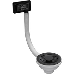 Βαλβίδα νεροχύτη FLOW-PRO Black και υπερχείλιση KITWPT-F-1VSELL-BK ELLECI
