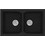 Sanitec Classic 322 Επικαθήμενος Νεροχύτης Γρανίτη Ματ Granite Black 81x50cm