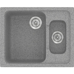 Sanitec Classic 330 Επικαθήμενος Νεροχύτης Γρανίτη Αντιστρεφόμενος Ματ Granite Grey 62x50cm
