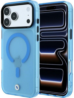 BMW Sign Frosted IML & Metal Logo MagSafe Θήκη Blue (iPhone 18 Pro Max / 17 Pro Max)