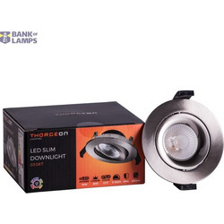 LED Downlight 10W DIMM CCT 800Lm Flicker-Free 40 CRI 90 Cutout 83-88mm (External Driver Included) Brushed nickel