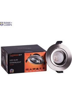 LED Downlight 10W DIMM CCT 800Lm Flicker-Free 40 CRI 90 Cutout 83-88mm (External Driver Included) Brushed nickel