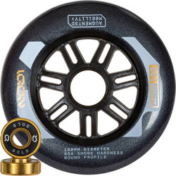 IQON Access Combo 100 Σκούρο Γκρι Ρόδες 3 Τεμαχίων - Διάφανο Μαύρο/Σκούρο Γκρι