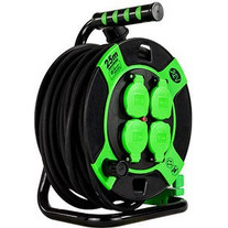 REV Cable Drum Resin 25m IP44 4-fold sw gn