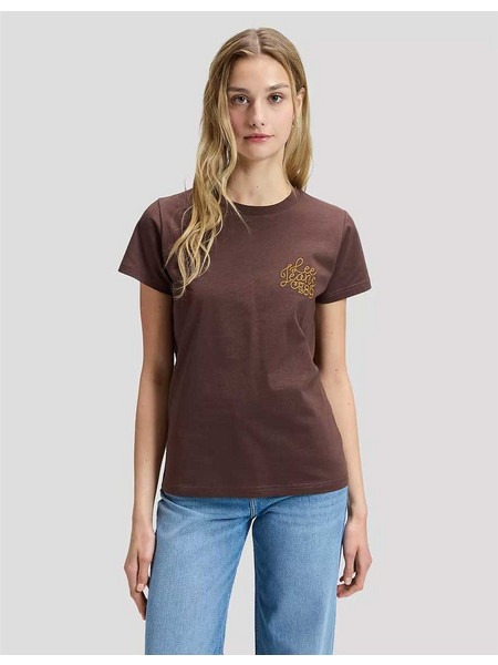 LEE WOMAN T SHIRT BROWN