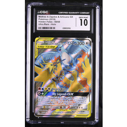 Moltres & Zapdos & Articuno GX - Hidden Fates - 66 - CGC 10