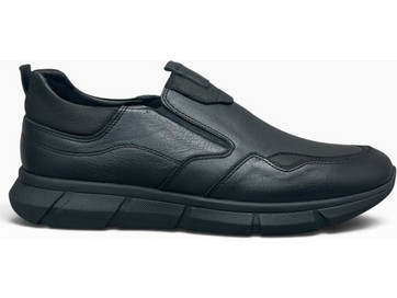 ΑΝΔΡΙΚΑ ΠΑΠΟΥΤΣΙΑ ΔΕΡΜΑ SMART STEPS 3310/2141 221841-1ΜΑΥΡΟ