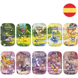Spanish Pokemon 30 Anniversary assorted Mini Tin Card game 10 Τεμ
