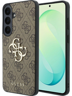 Guess Leather 4G Metal Logo Θήκη Samsung Galaxy S26 FE Brown (GUHCS26FE4GMGBR)