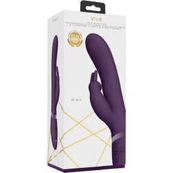 Vive May Dual Pulse Wave & Vibrating C-spot G-Spot Purple