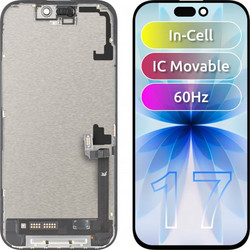 JK LCD Οθόνη In-Cell IC για Apple iPhone 17, Μαύρο