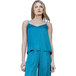 AGGEL W TOP - FW51195KF-PETROL GREEN