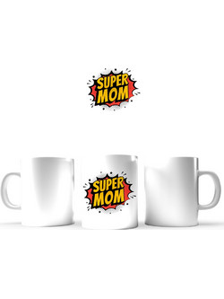 Κούπα Super Mom 330ml Premium σκληρή θήκη (πλαστικό υψηλής ποιότητας, high definition colors) custom made