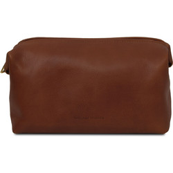 Tuscany Leather Smarty TL141219 Νεσεσέρ Ταξιδίου με Θήκες 26x13x13cm Σοκολατί
