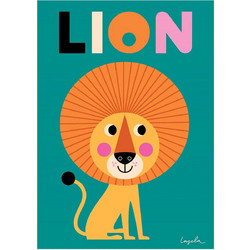 Omm Design Lion Poster 50 x 70cm - omm design