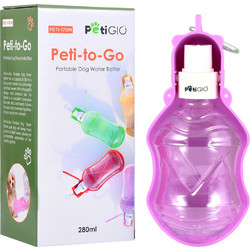 Petigio Φορητό Μπουκάλι Νερού για Σκύλους 280 ml Μωβ