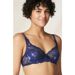 Triumph Mon Amour Spotlight Σουτιέν με Μπανέλα Μπλε Floral