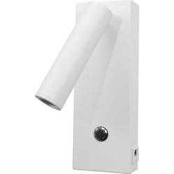 InLight Επιτοίχιο Φωτιστικό LED Λευκό 3W - Spot με USB & Type-C (43037-WH)