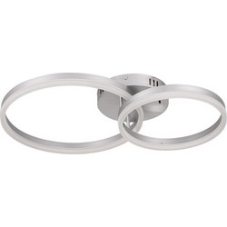 Inlight Φωτιστικό οροφής LED 45W 3CCT (by switch on base) D:60cm (6094-B-Silver)