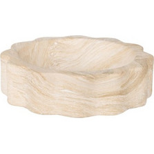 ESTIA ΔΙΑΚΟΣΜΗΤΙΚΟΣ ΔΙΣΚΟΣ CLAYRA ΚΕΡΑΜΙΚΟΣ 26.5x7cm IVORY
