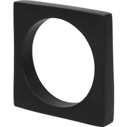 Reze Θηκη Πετσετας Αλουμινιο Μαυρο 4.5x4.5xH3cm - Liberta
